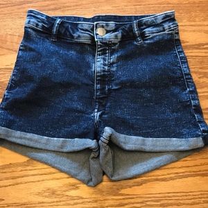 Acid Wash Jean Shorts